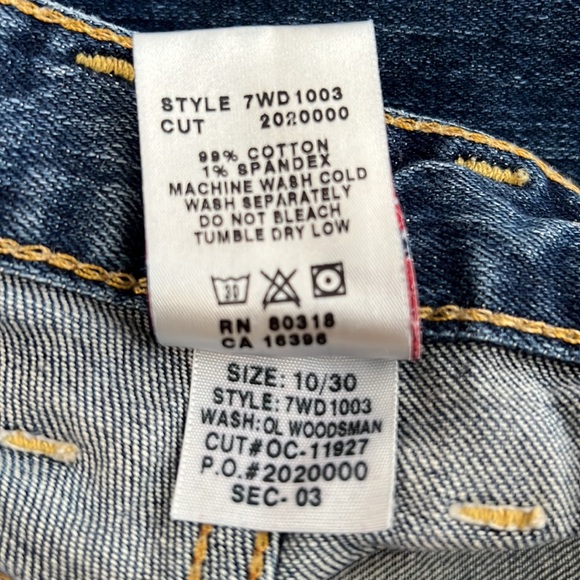 Vintage Lucky jeans, low cut, flair, size 10/30 - Picture 9 of 9